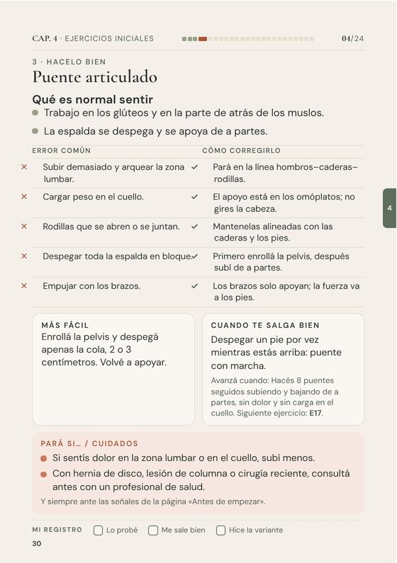 Página 30: ficha 04, Hacelo bien, errores comunes y su corrección